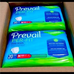 2 pkgs of adult medium size disposable underwear